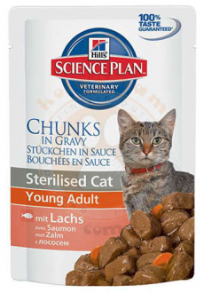 Hill's Chunks In Gravy Somonlu Kısırlaştırılmış 85 gr Kedi Maması kullananlar yorumlar